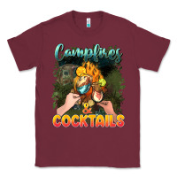 Burgundy campfirescocktails Classic Tee - NancyCooperArtShop