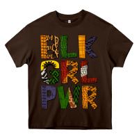 Chocolate Brown black girl power Heavy Core Tee - BundleAndBundleShop