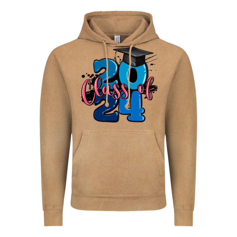Class Of 2024 Vintage Hoodie by MaliasSmallBusiness | Teevron