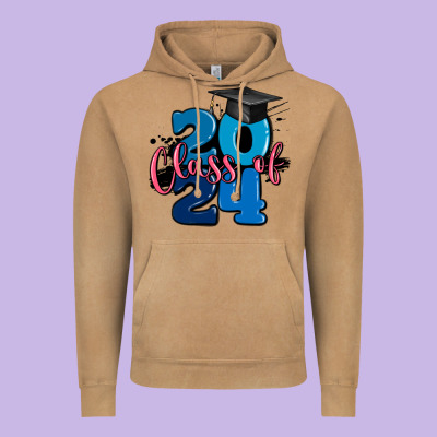 Class Of 2024 Vintage Hoodie Designed By Maliassmallbusiness