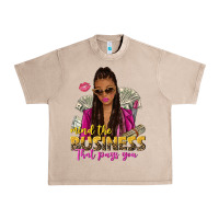 French Oak mind the business that pays you afro woman Urban Heavy Tee - NancyCooperArtShop
