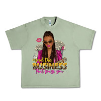 Oil Green mind the business that pays you afro woman Urban Heavy Tee - NancyCooperArtShop