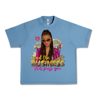 Pebble Blue mind the business that pays you afro woman Urban Heavy Tee - NancyCooperArtShop