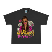 Pigment Black mind the business that pays you afro woman Urban Heavy Tee - NancyCooperArtShop