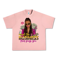 Salmon mind the business that pays you afro woman Urban Heavy Tee - NancyCooperArtShop