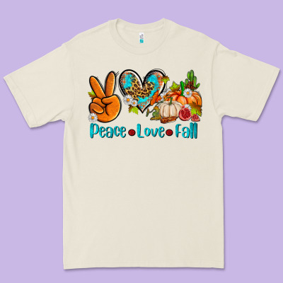 Peace Love Fall Ado Premium Tee Designed By Adodesignshop