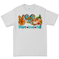 Dove Grey peace love fall ado Premium Tee - AdoDesignShop