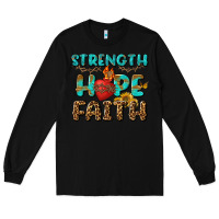 Black Strength Hope Faith Long Sleeve Tee - BundleAndBundleShop