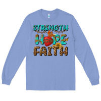 Colony Blue Strength Hope Faith Long Sleeve Tee - BundleAndBundleShop