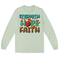 Matcha Strength Hope Faith Long Sleeve Tee - BundleAndBundleShop