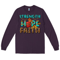 Plum Strength Hope Faith Long Sleeve Tee - BundleAndBundleShop
