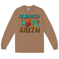 Toasted Coconut Strength Hope Faith Long Sleeve Tee - BundleAndBundleShop
