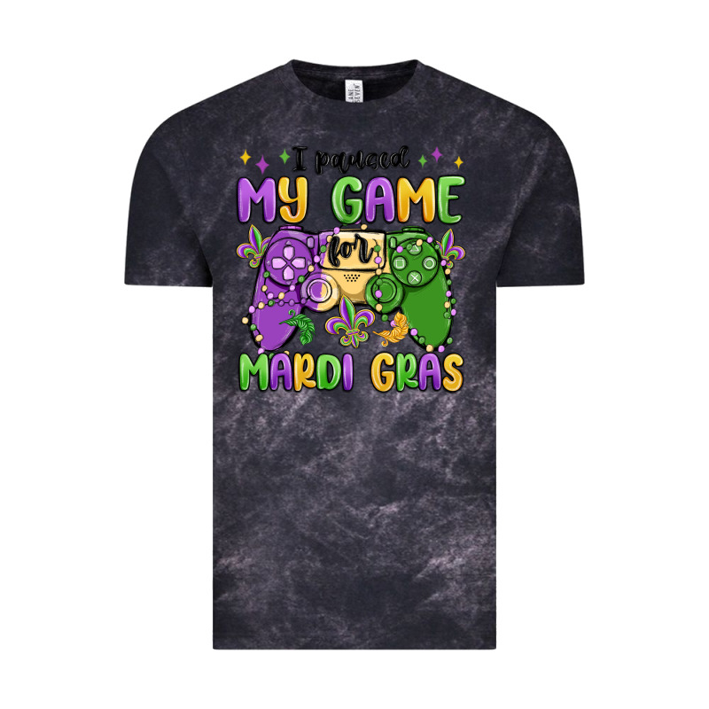 I Paused My Game For Mardi Gras Vintage Tee by MaliasSmallBusiness | Teevron