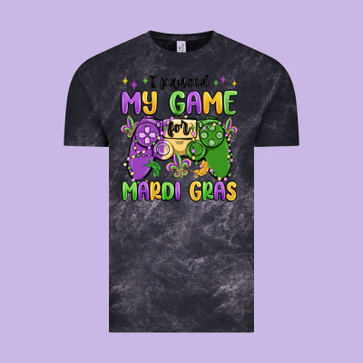 I Paused My Game For Mardi Gras Vintage Tee Designed By Maliassmallbusiness