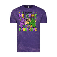 Cloud Purple i paused my game for mardi gras Vintage Tee - MaliasSmallBusiness