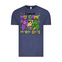 Vintage Denim i paused my game for mardi gras Vintage Tee - MaliasSmallBusiness