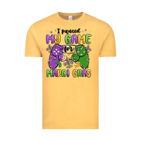 Vintage Mustard i paused my game for mardi gras Vintage Tee - MaliasSmallBusiness