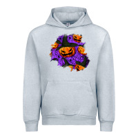 Heather Grey halloween pumpkin patch  1 Urban Hoodie - BundleAndBundleShop