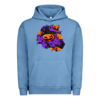 Pigment Pebble Blue halloween pumpkin patch  1 Urban Hoodie - BundleAndBundleShop