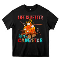Black life is better by the campfire with marshmallows Heavy Core Tee - AdoDesignShop