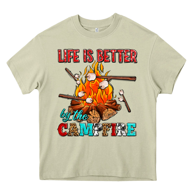 Life Is Better By The Campfire With Marshmallows Heavy Core Tee by AdoDesignShop | Teevron