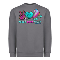 Storm peace love roller skate Heavyweight Sweatshirt - BundleAndBundleShop