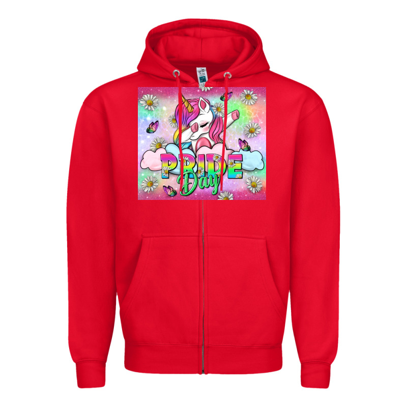 Pride Day Lgbtq+ Zipper Hoodie by NancyCooperArtShop | Teevron