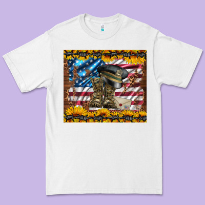 Westerm Usa Army Boots Premium Tee Designed By Artiststas