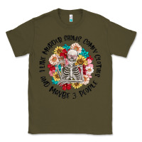 Army Green i like murder shows comfy clothes and like 3 peopl Classic Tee - MaliasSmallBusiness