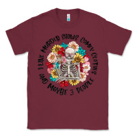 Burgundy i like murder shows comfy clothes and like 3 peopl Classic Tee - MaliasSmallBusiness