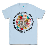 Dusty Blue i like murder shows comfy clothes and like 3 peopl Classic Tee - MaliasSmallBusiness