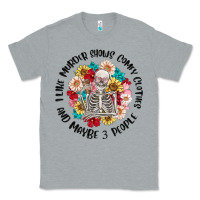 Heather Grey i like murder shows comfy clothes and like 3 peopl Classic Tee - MaliasSmallBusiness