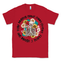 Red i like murder shows comfy clothes and like 3 peopl Classic Tee - MaliasSmallBusiness
