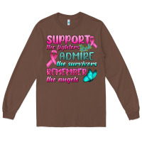 Chestnut Support The Lighters Admire The Survivors Remember The Angels Long Sleeve Tee - BundleAndBundleShop