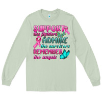 Matcha Support The Lighters Admire The Survivors Remember The Angels Long Sleeve Tee - BundleAndBundleShop