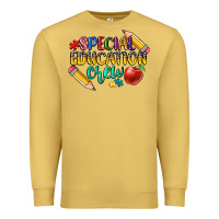Antique Gold special education crew Premium Sweatshirt - CowGirlArtShop