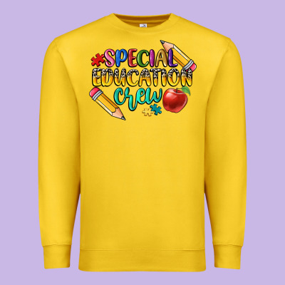 Special Education Crew Premium Sweatshirt Designed By Cowgirlartshop