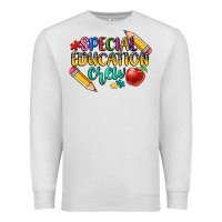 Oatmeal Heather special education crew Premium Sweatshirt - CowGirlArtShop