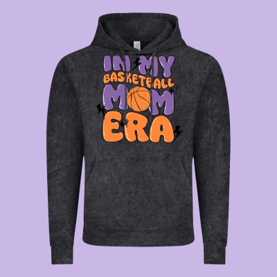 In My Basketball Mom Era Vintage Hoodie Designed By Maliassmallbusiness