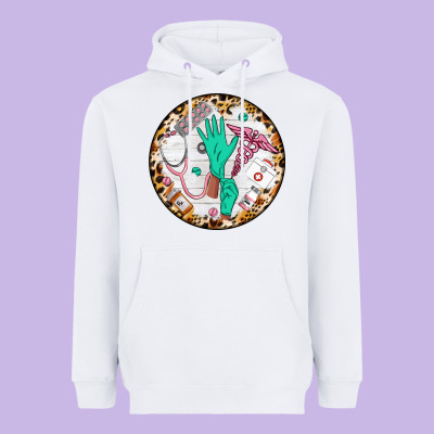 Nurse Coaster Heavyweight Hoodie Designed By Cowgirlartshop