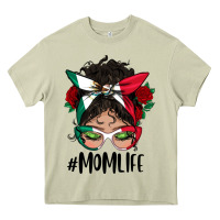 Mossy mexican mom life messy bun mama Heavy Core Tee - BundleAndBundleShop