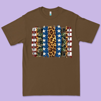 Usa Army Pattern Brushstroke Premium Tee Designed By Artiststas