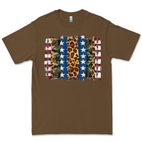 Cacao usa army pattern brushstroke Premium Tee - Artiststas