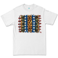 White usa army pattern brushstroke Premium Tee - Artiststas