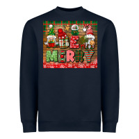 Navy be merry tumbler Heavyweight Sweatshirt - BundleAndBundleShop