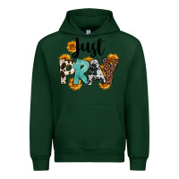 Forest Green Just Pray Urban Hoodie - FaDigitalArtStudio