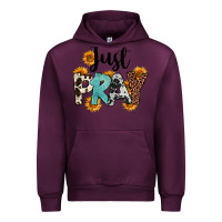 Mauve Wine Just Pray Urban Hoodie - FaDigitalArtStudio