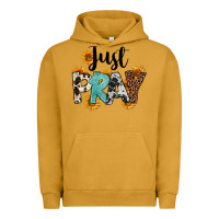 Pigment Peanut Butter Just Pray Urban Hoodie - FaDigitalArtStudio