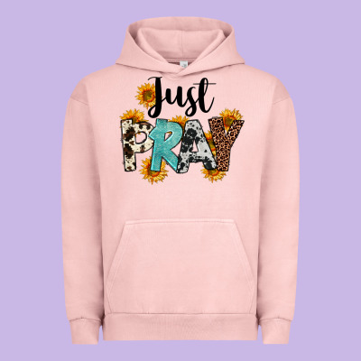 Just Pray Urban Hoodie Designed By Fadigitalartstudio