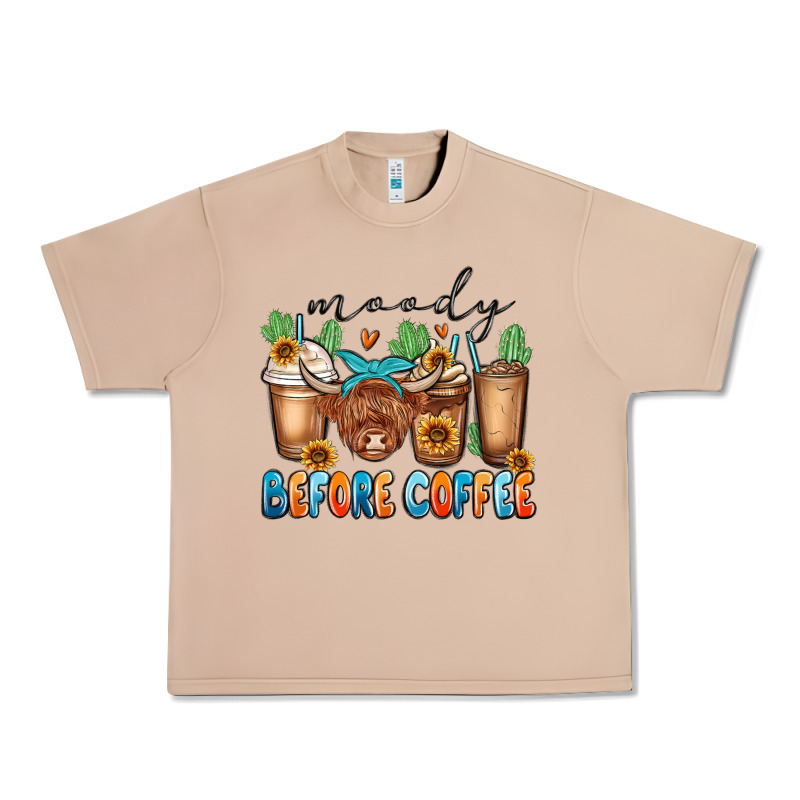 Moody Before Coffee Urban Heavy Tee by MaliasSmallBusiness | Teevron